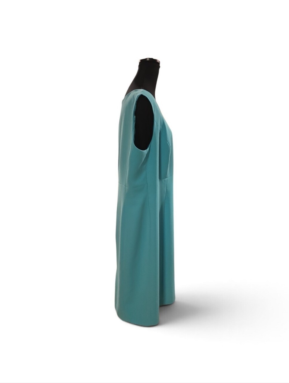 Kasper Teal Sleeveless Sheath Dress 14W - Picture 3 of 4